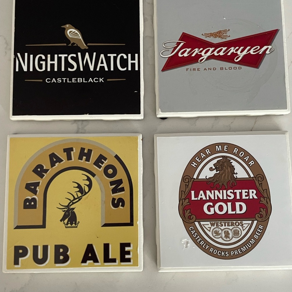 Game of Thrones Fantasy Inspired Ceramic Coasters